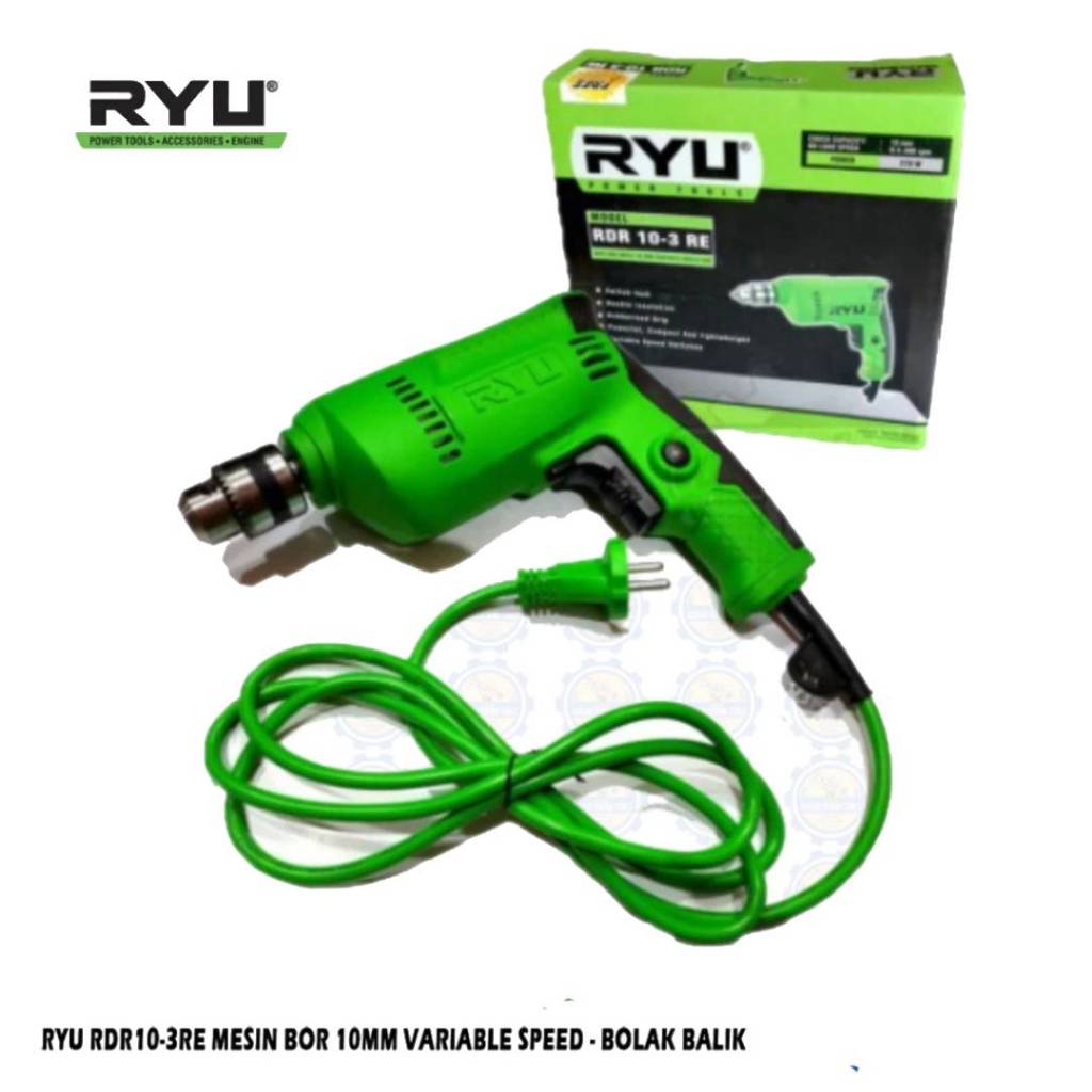 Jual RYU BOR RDR 10-3RE/Ryu Variable Drill Mesin Bor Tangan Bolak Balik ...