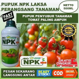 Jual Pupuk Pelebat Terbaik Tanaman Tomat - Bio Npk Laksa Grow 500ml ...