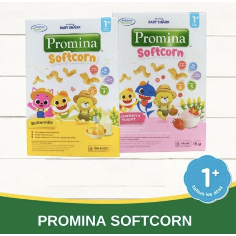 Jual Promina Soft Corn Bittermilk/Strawberry Yogurt 15gr | Shopee Indonesia
