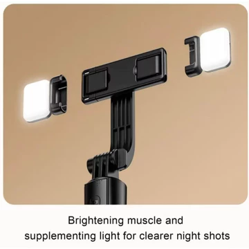 Tripod Tongsis Bluetooth 4in1 R1S L Tongsis Remote Shutter Lampu Led 170CM Selfie Stick 360