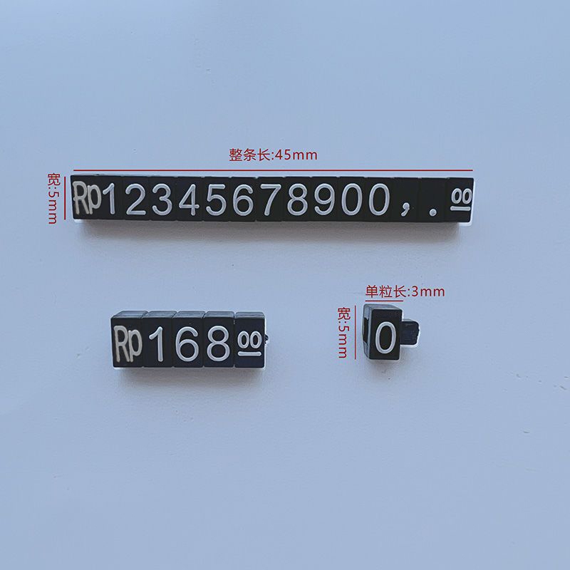 Jual Price Tag Display Number/Plakat Harga Number/Tag Harga Barang ...