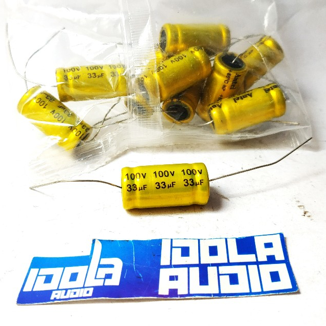 Parts Express 33uF 100V Non-Polarized Capacitor – 027-350