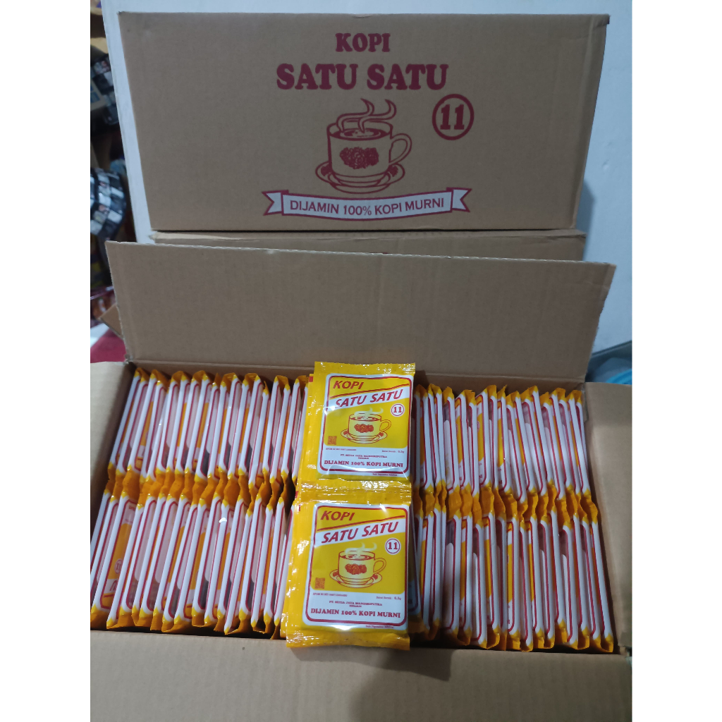 Jual KOPI SATU SATU RENCENG 1 KARTON / ISI 20 RENCENG / 1 RENCENG 10 ...