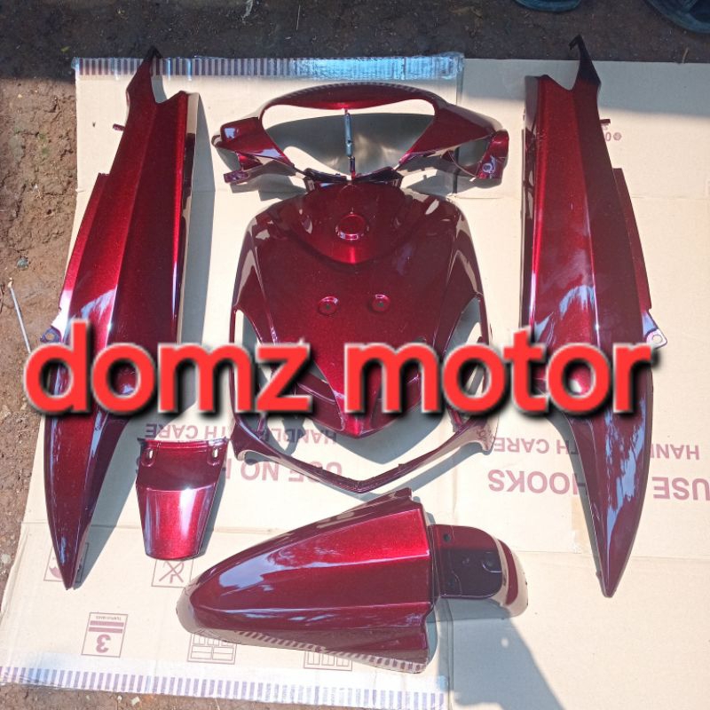 Jual cover full body halus yamaha mio smile warna moonligth reed ...