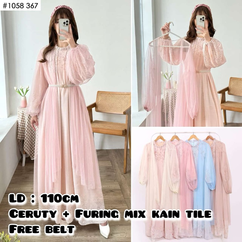 Jual Gamis Raya Cantik / Gamis Simple Motif / Gamis Kondangan | Shopee ...