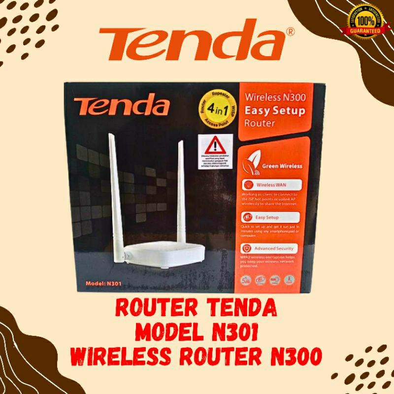 Jual Router Tenda N301 N300 Wireless Router Ruter Extender 300Mbps ...