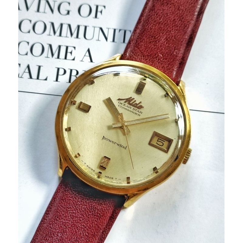 Jual Vintage Mido Ocean Star Commander Powerwind Special Serie of