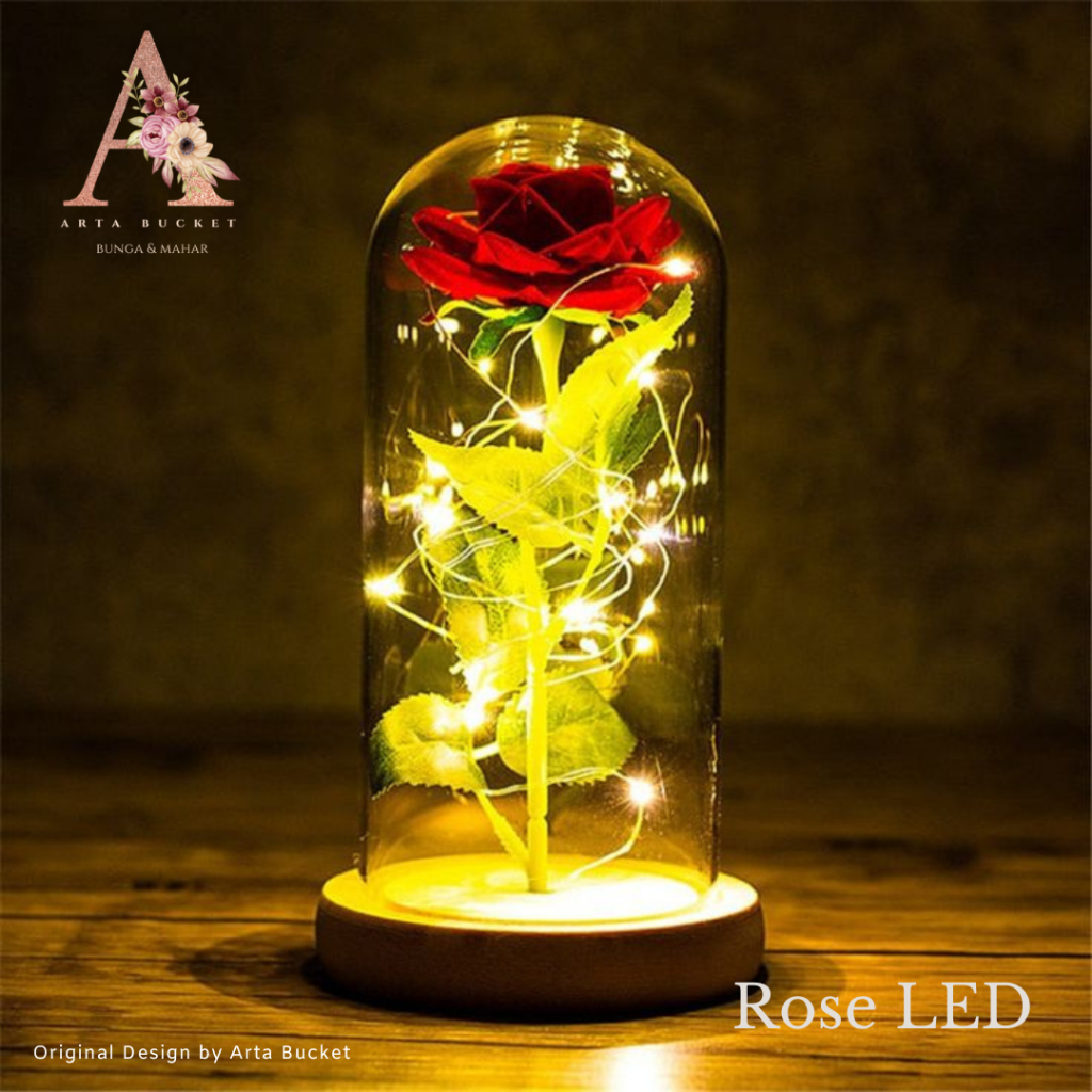 Jual Bunga Mawar Led Lampu Nyala Warna Merah Biru Pink Putih Kuning ...