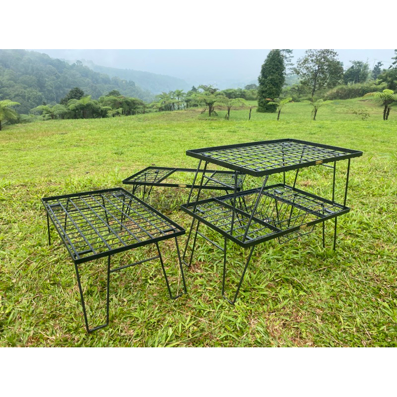 Jual SWANGGI Meja Lipat Besi IGT Hitam Portable | Shopee Indonesia