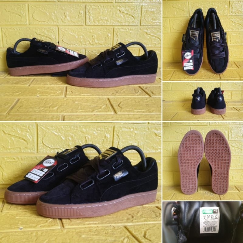 Jual PUMA BASKET HEART VELVET Size 39 25 cm Shopee Indonesia