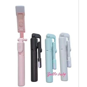 Tongsis Selfie R1s Tripod Lampu Led Bluetooth