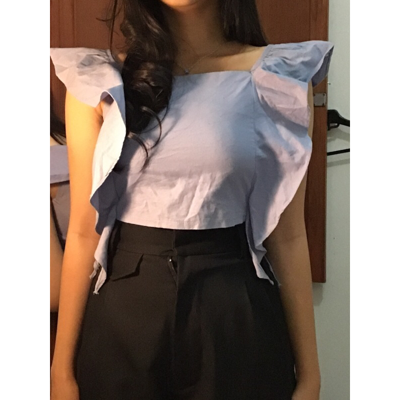 Jual butterfly top biru | Shopee Indonesia