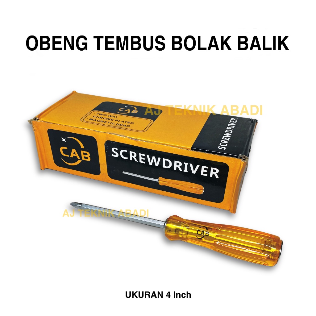 Jual Obeng BB Tembus CAB 4 Inch - Obeng Bolak Balik 4