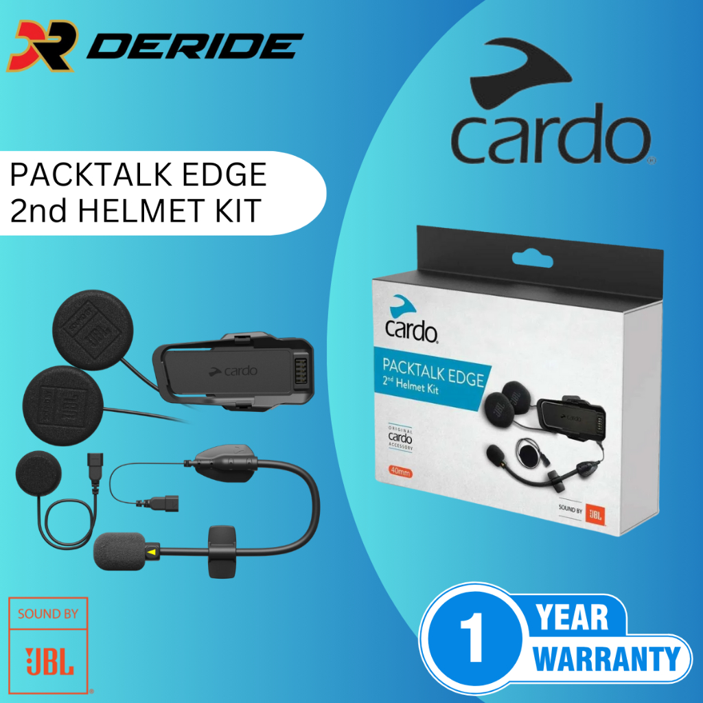 Jual DERIDE Cardo Packtalk Edge / Packtalk Pro 2nd Helmet Kit JBL Kit ...