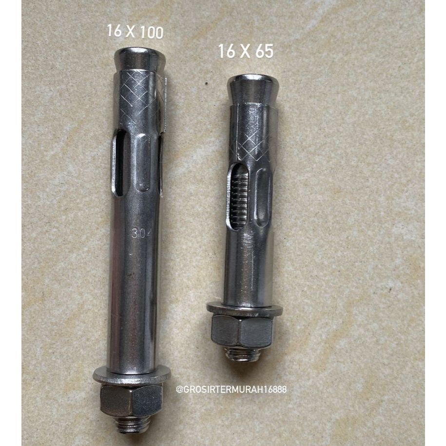 Jual Dynabolt Stainless M16 x 65mm | Dinabolt 16 x 65 | Shopee Indonesia