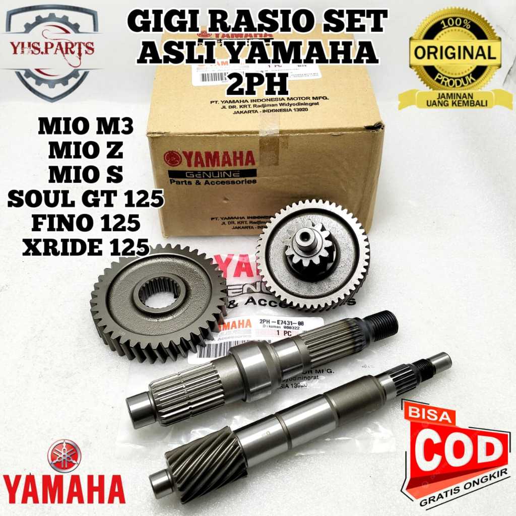 Jual ASLI ORIGINAL GIGI GEAR RASIO SET YAMAHA YGP 2PH MIO M3 Z S SOUL ...