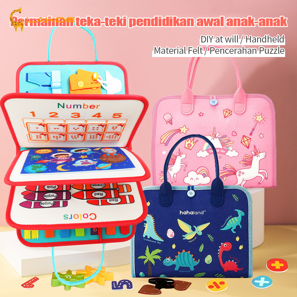 Jual LAKOEOFFICIALMALL Mainan Montessori Papan Busyboard Mainan Edukasi ...