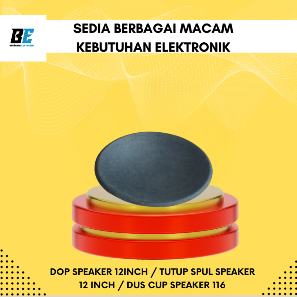 Jual Dop speaker 12inch / tutup spul speaker 12 inch / dus cup speaker ...