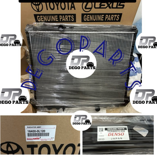 Jual RADIATOR ASSY TOYOTA INNOVA DIESEL MATIC 2004-2015 ASLI ORIGINAL ...