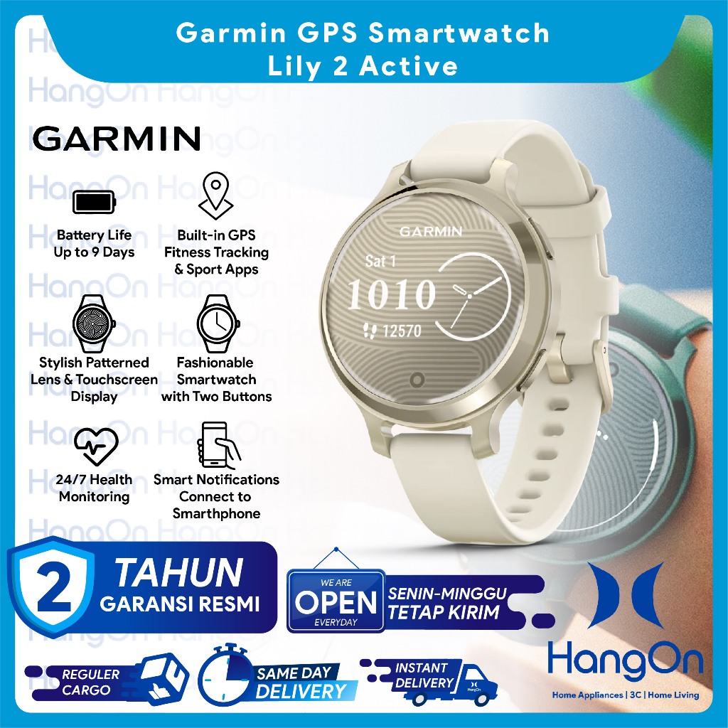 Garmin Lily Active GPS Sport Tracker Smartwatch 5ATM Waterproof Smart  watch