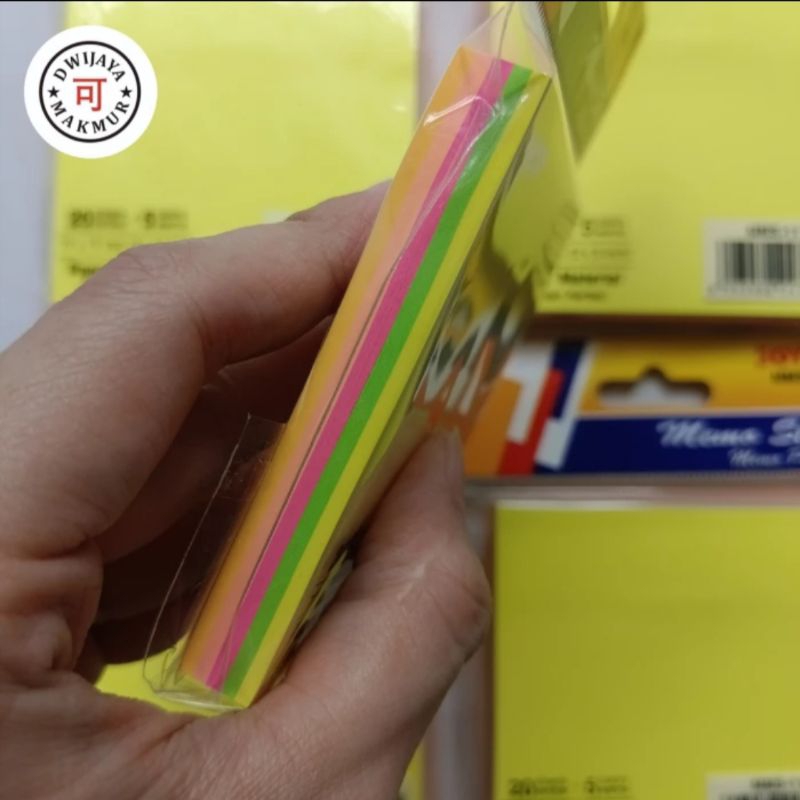 Jual Memo Stick Joyko / Sticky Notes MMS-11 5 warna x 20 lembar (100 ...