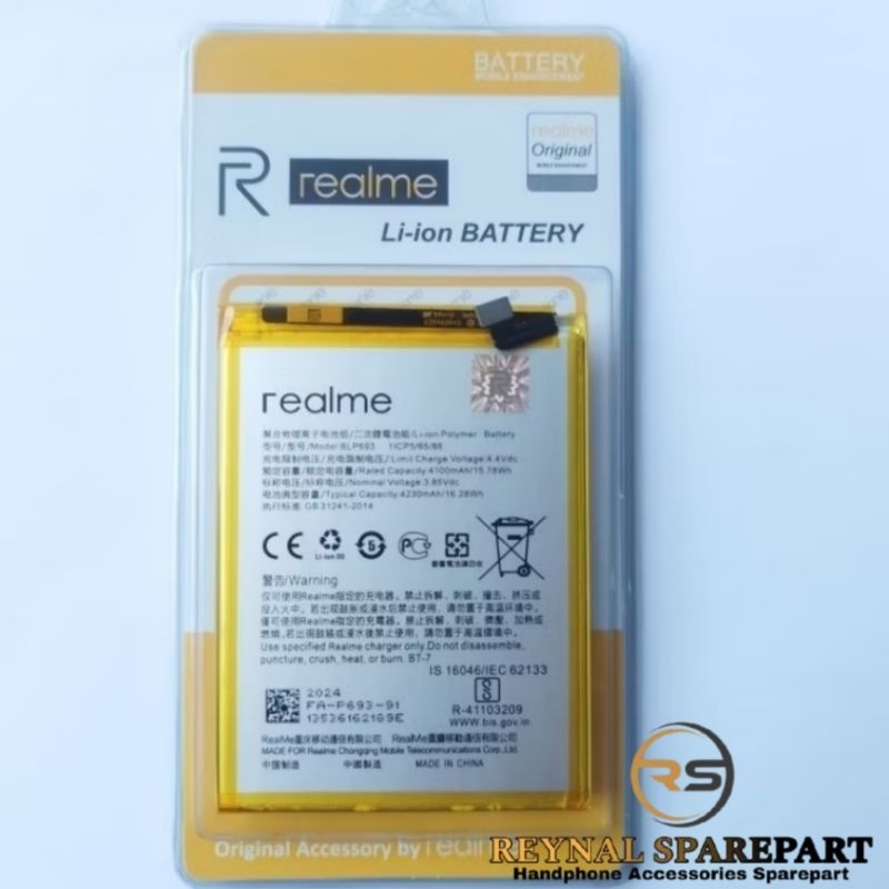 Jual BATERAI BATRE BATRAI BATTERY REALME 3 RMX1821 RMX1825 BLP693 ...