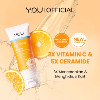 YOU Hy! Amino Glo-Win Brightening Facial Wash Mencerahkan Niacinamide Glowing Skin