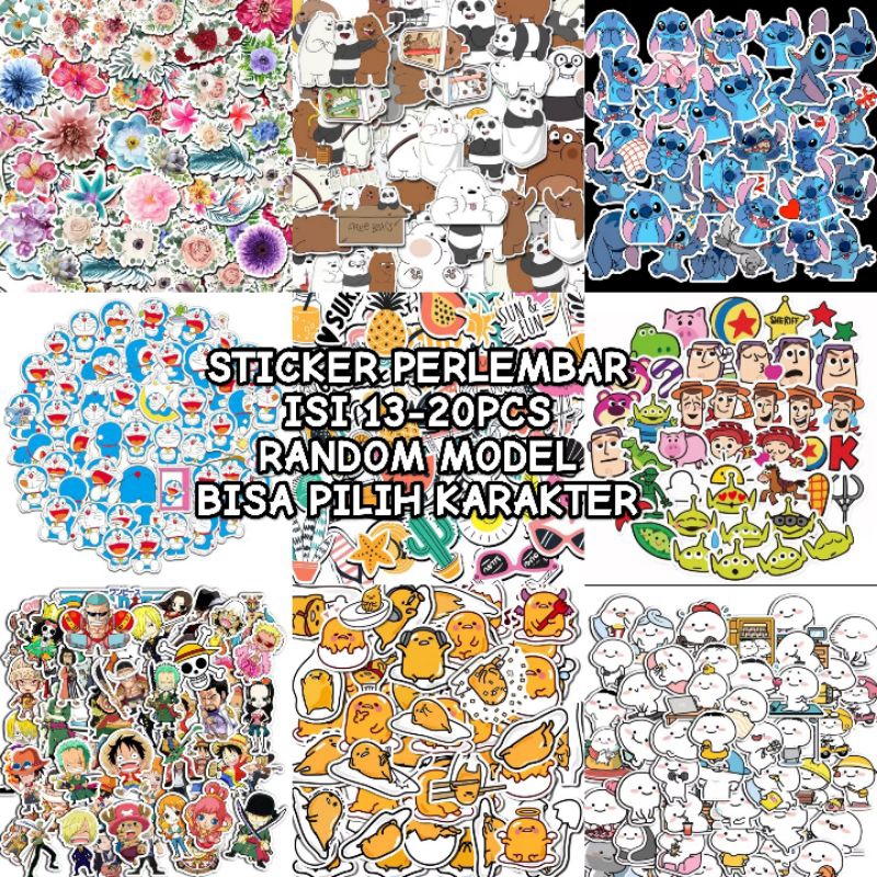 Jual STICKER ISI RANDOM 23 SAMPAI 20PCS BISA PILIH KARAKTER HARGA ...