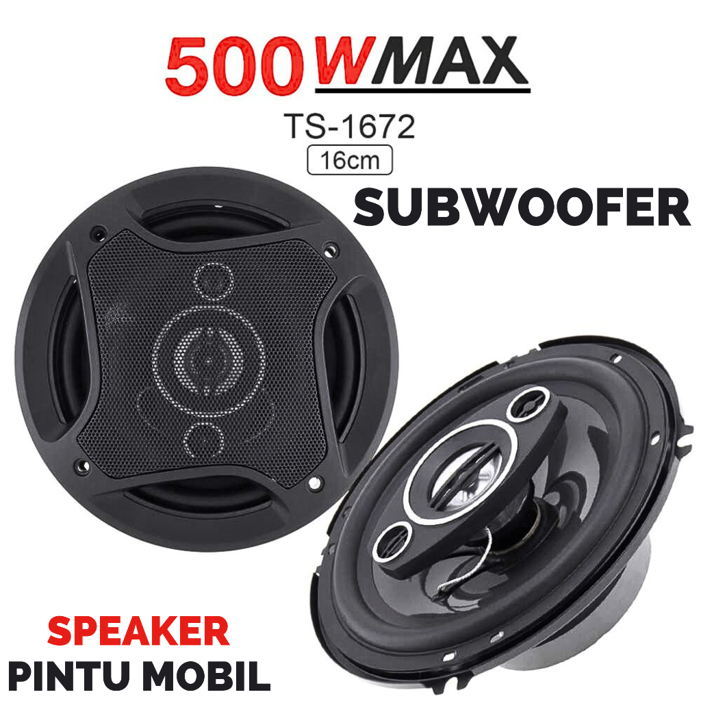 Jual PUSAT Pcinener Speaker pintu mobil Subwoofer Inch HiFi 500