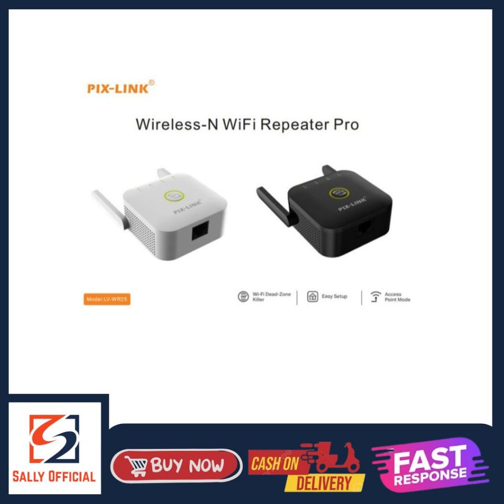 Jual PIX-LINK LV-WR25 Wifii Router Repeater Wireless 300M Penguat ...
