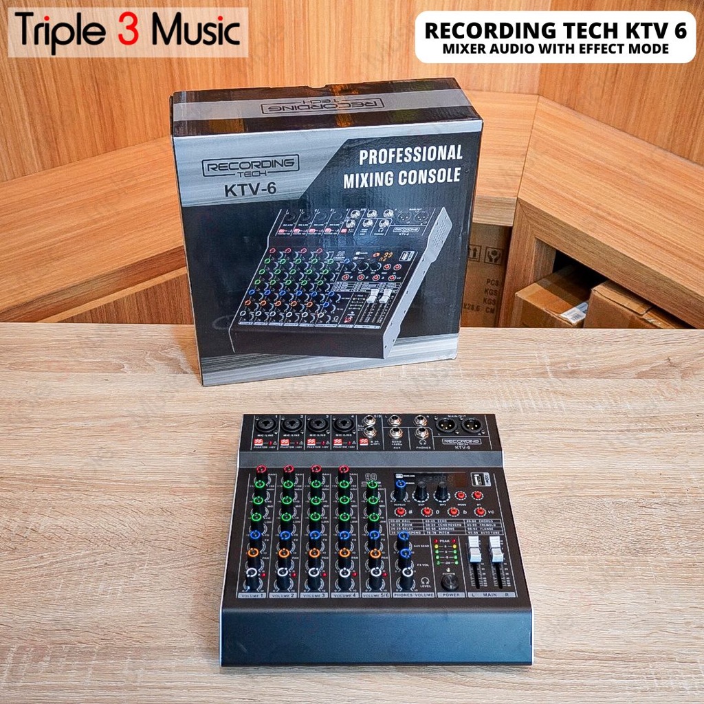 Jual RECORDING TECH Mixer KTV 6 KTV6 With Key Control & Eliminate Vocal ...