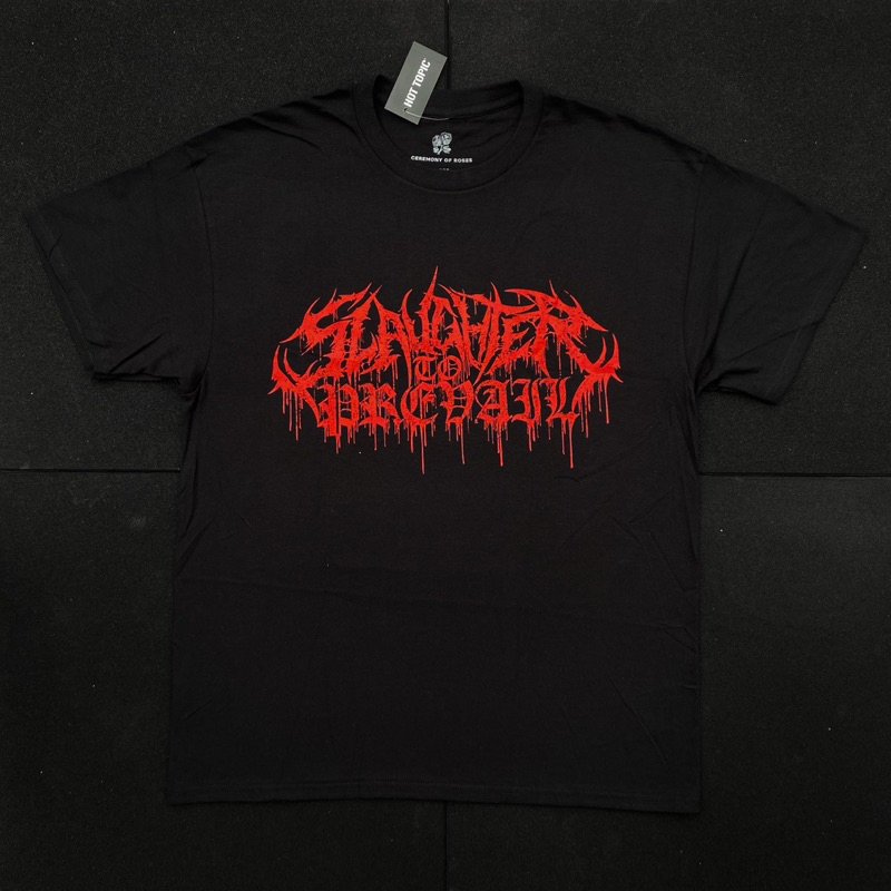 Jual Tshirt Band Pria Wanita Slaughter To Prevail - Dripping Logo ...