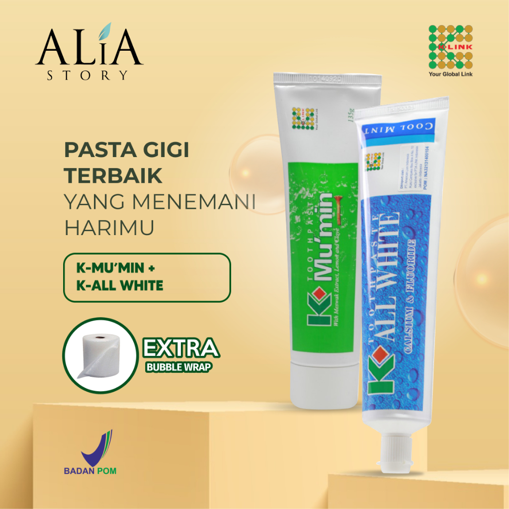 Jual [BUNDLING] K-All White K-Mu'min Toothpaste Pasta Gigi K Mumin ...
