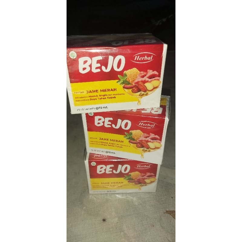 Jual Bejo jahe merah herbal1box isi 6 dan12sachet | Shopee Indonesia