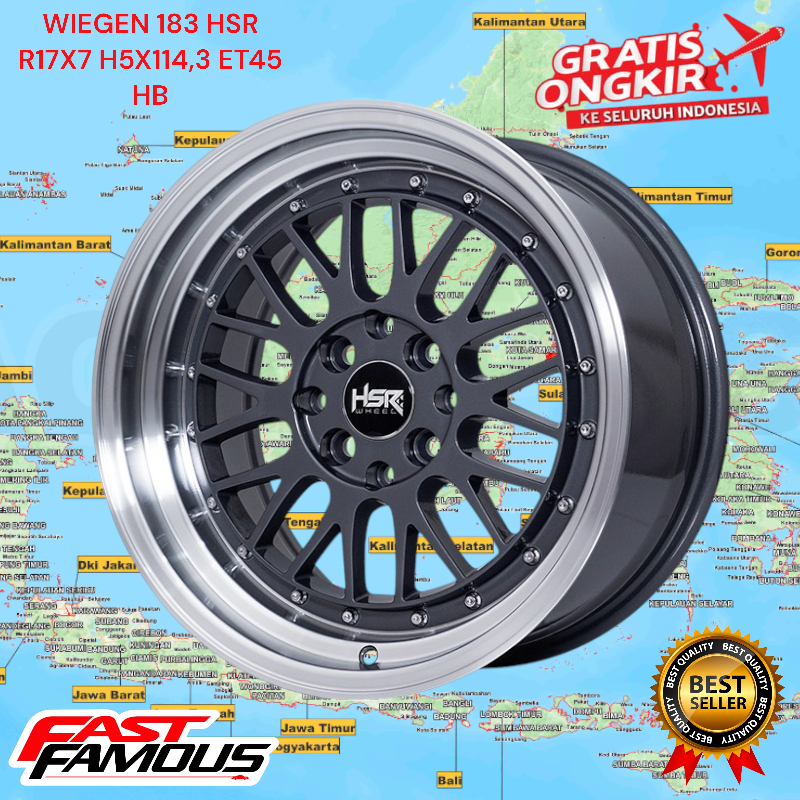 Jual velg celong hsr lemes r16 baut 4 mobil vios city brio yaris ...