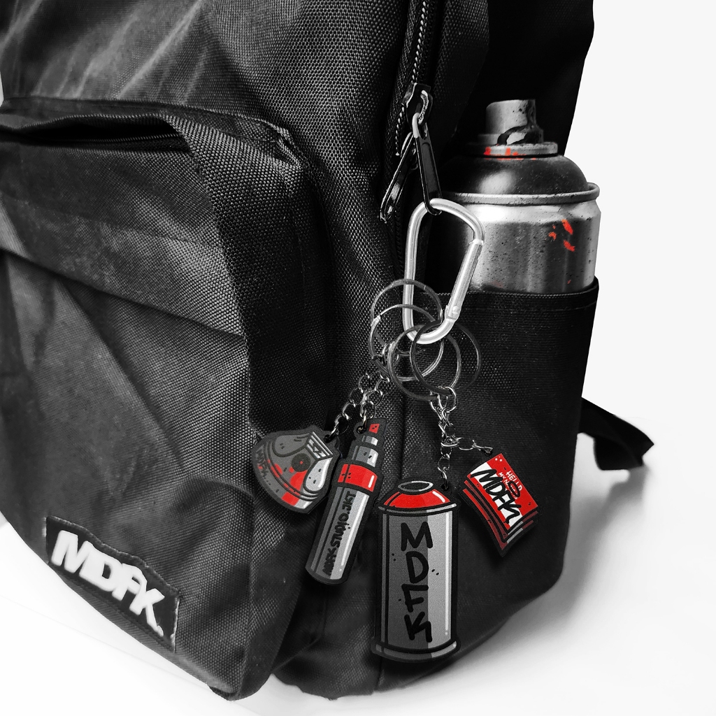 Jual MDFK THE STREET CHARM / 4 in 1 KEYCHAIN PACK carabiner / bag charm ...