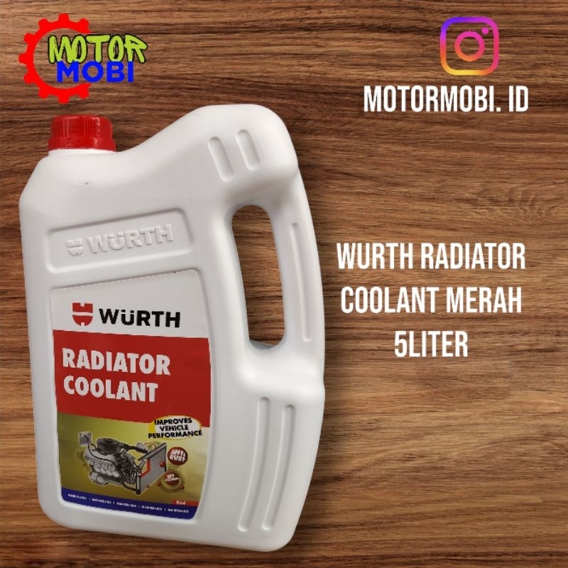Jual Radiator coolant WURTH Merah 5Liter Original | Shopee Indonesia