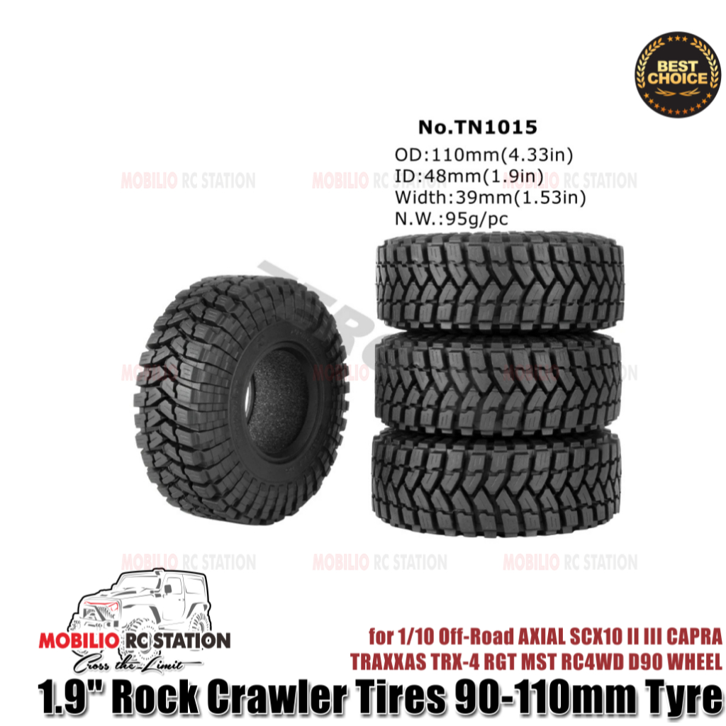 RCホイールタイヤ Compatible With SCX10 TRX-4 For HSP For RGT RR10 For TraRCタイヤ RCカーのタイヤとホイール For TRX4 For TRX6 For SCX10 90046 RR10 For Wraith 1/