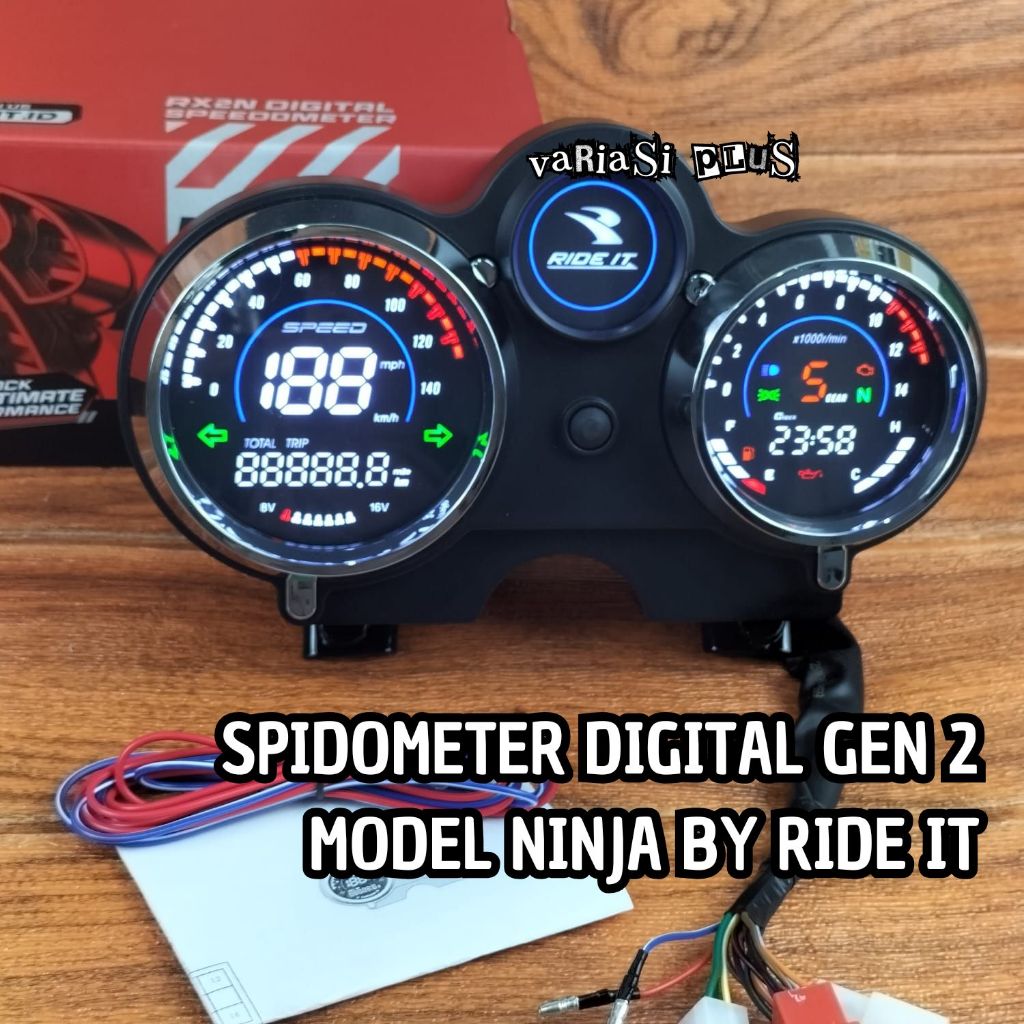 Jual Spido Spidometer Ninja SS GEN 2 Digital Ninja R Speedometer Ninja ...