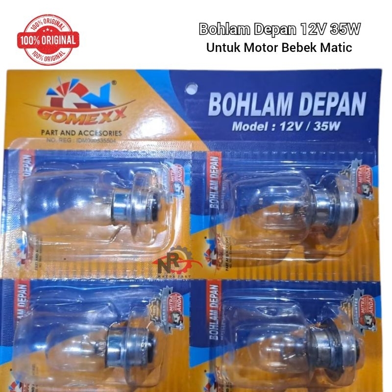 Jual Bohlam Motor Halogen 35W Lampu Motor Depan Halogen Grand Legenda ...