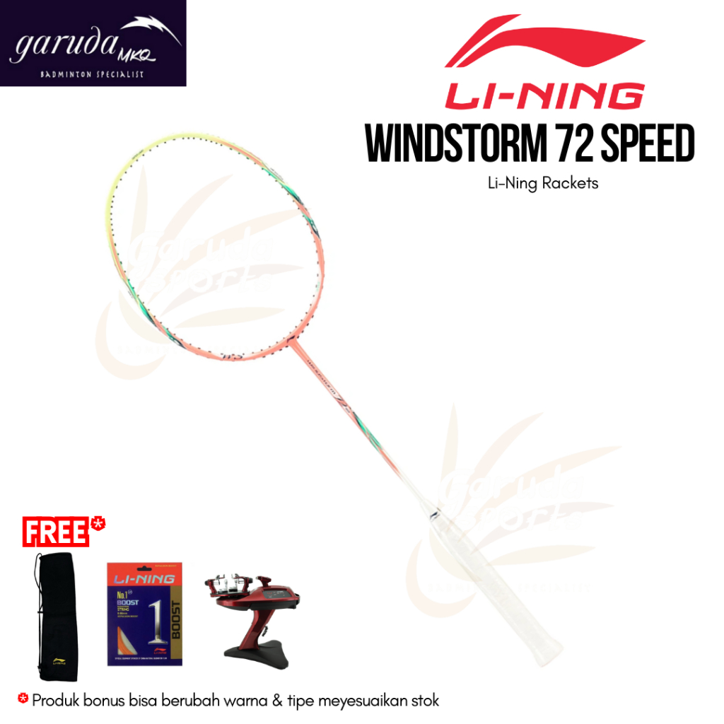 Jual RAKET BADMINTON LINING Windstorm 72 Speed / LINING WIND STORM ...