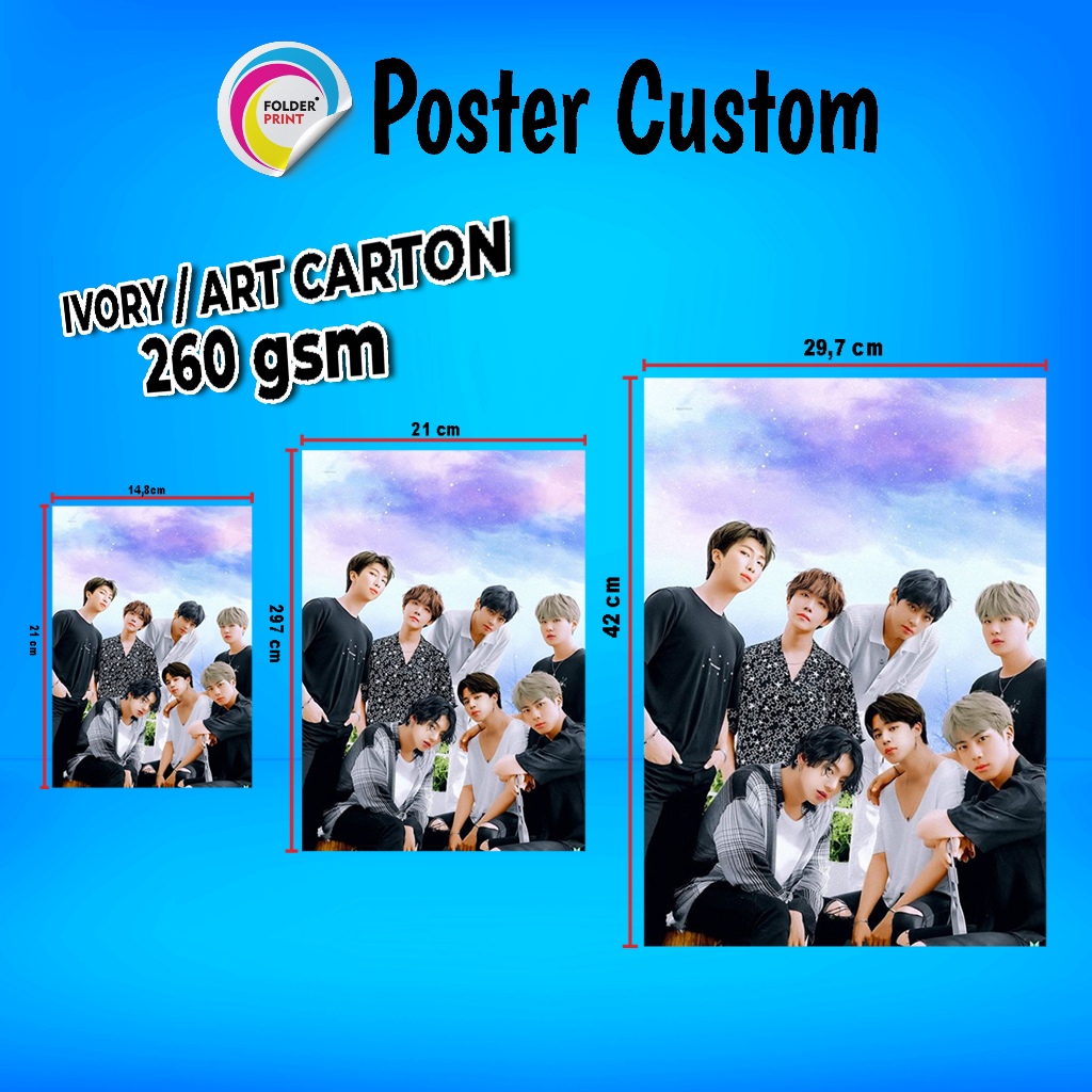 Jual Poster Custom A5 A4 A3 Free Design | Shopee Indonesia