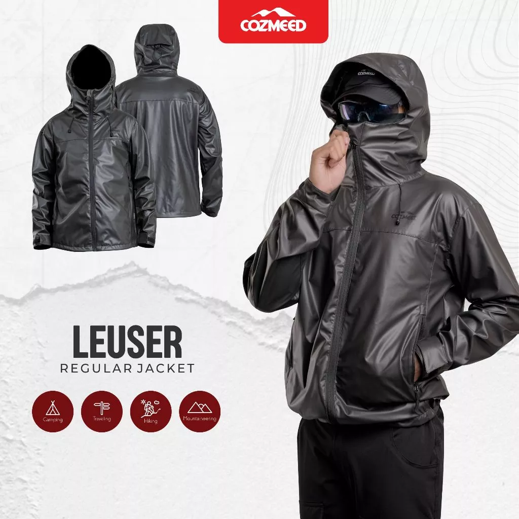 Cozmeed Jaket Gunung Gorpcore Waterproof Jacket Hiking Pria Wanita Gunung Windbreaker Outdoor Leuser