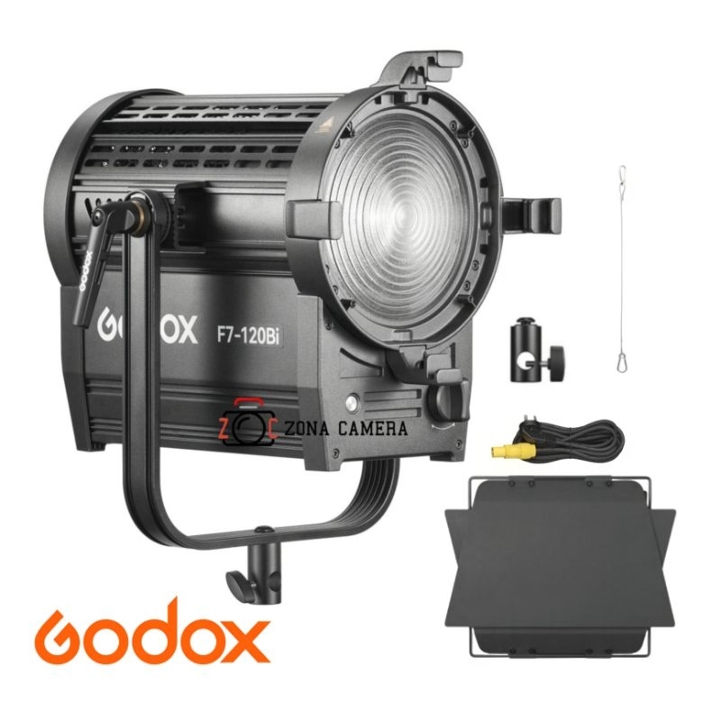 Jual GODOX F7-120Bi Bi-Colour F7 120D Lampu LED Fresnel Head K2 Kit ...