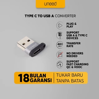 UNEED USB OTG 2.0 Type C to USB A Adapter Converter - UAT02CA