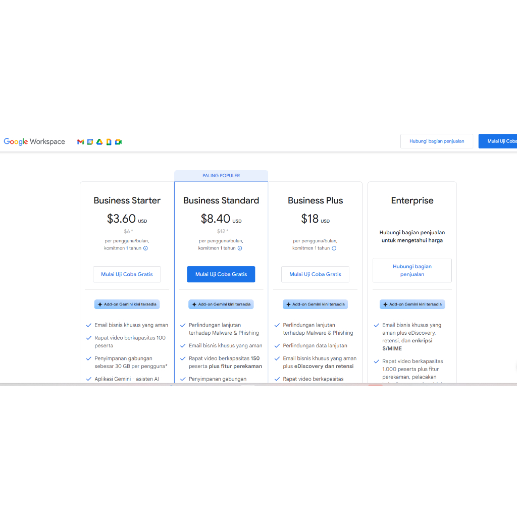 Jual G SUITE workspace Bulanan | Shopee Indonesia