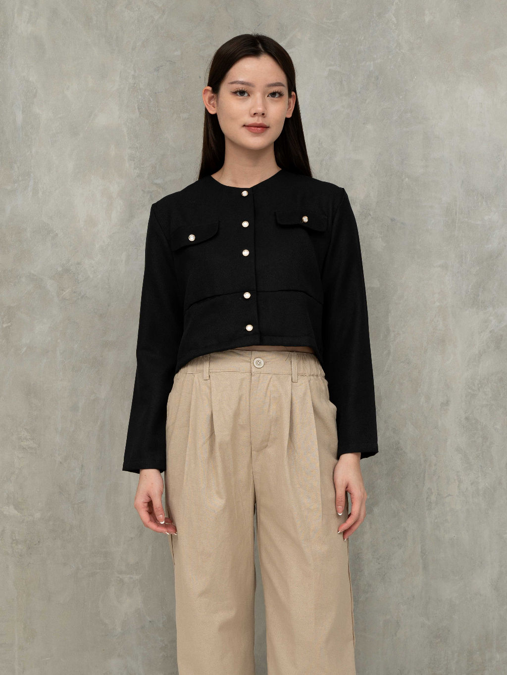 Jual Areta Long Sleeve Outer | Outer Basic Wanita Lengan Panjang ...