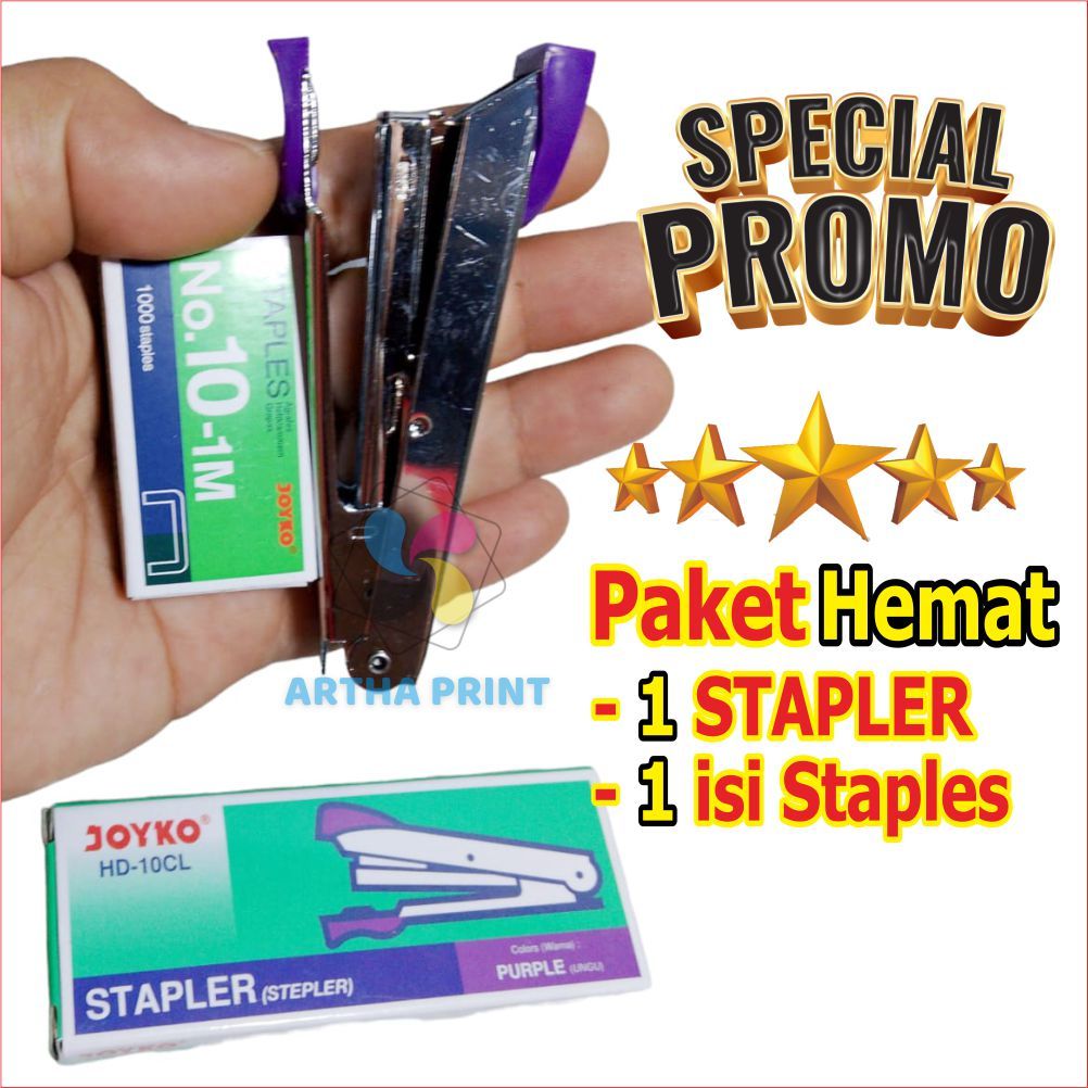 Jual PROMO STAPLES + ISI STAPLES STEPLER DAN ISI STEPLER PAKET HEMAT ...