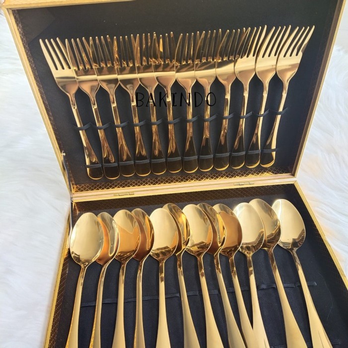 Jual BAKINDO New Sendok Sultan Set / Cutlery Set / Anti Karat / Luntur ...