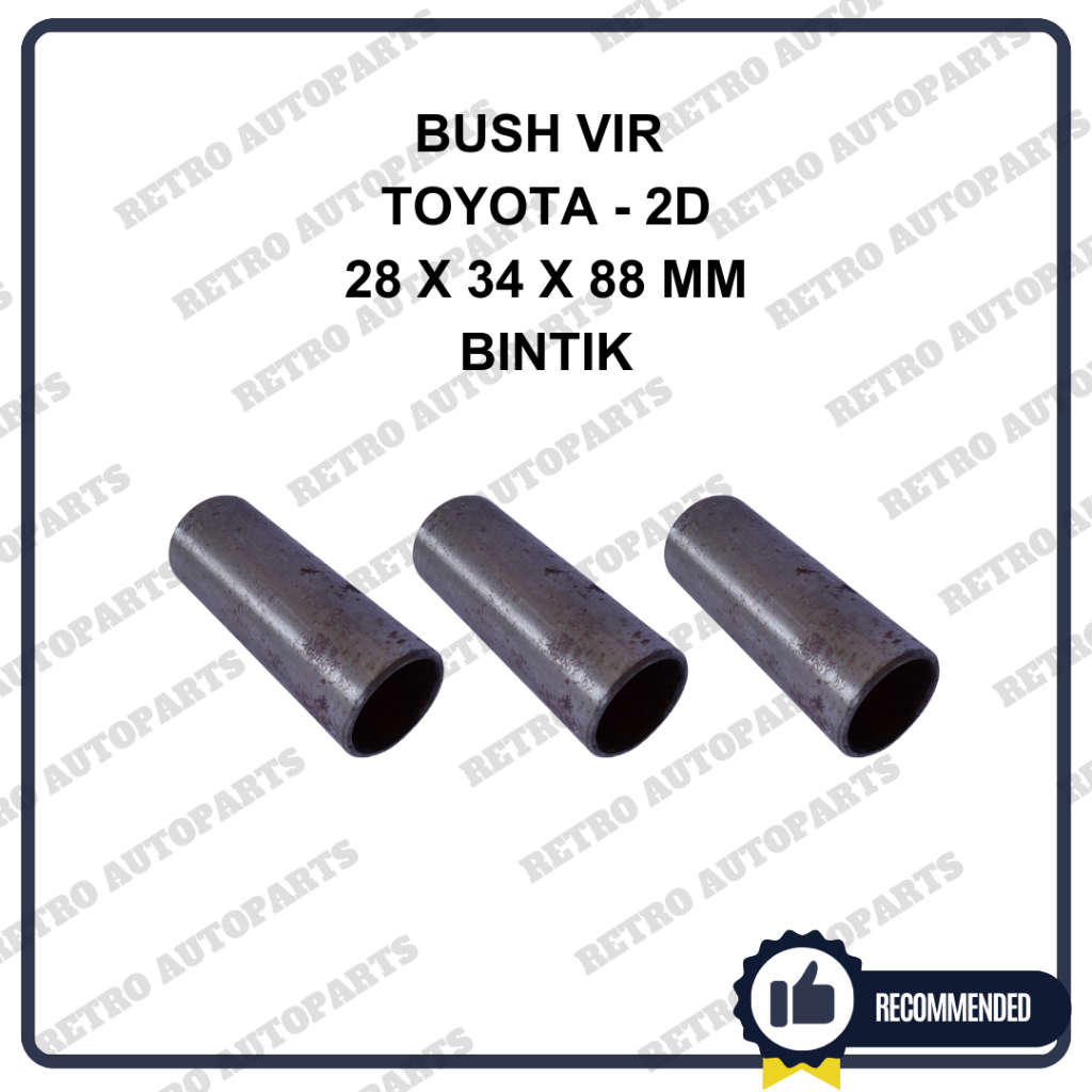 Jual TOYOTA 2D | Bush Vir Bintik Mobil Toyota 2D Ukuran 28 x 34 x 88 mm ...